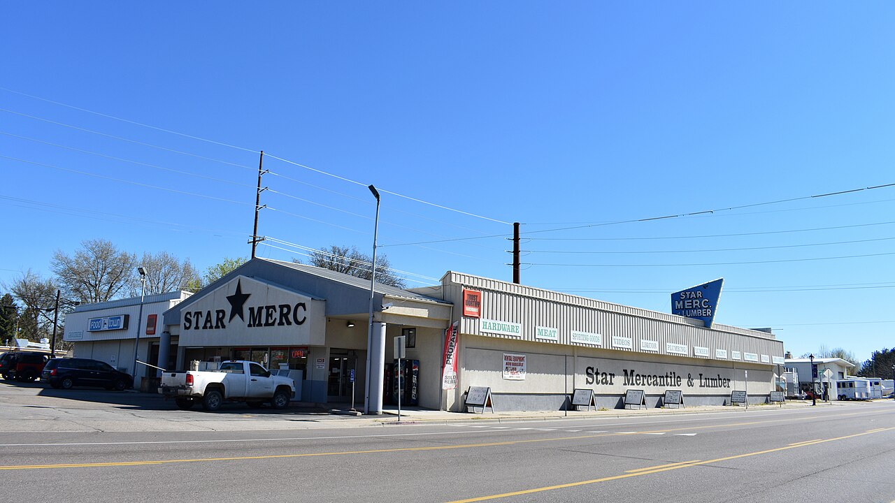 The historic Star Mercantile building in Star, Idaho.